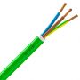 Manguera cable verde 3G 1.5mm2, ignífugo homologado, rollo de 100m