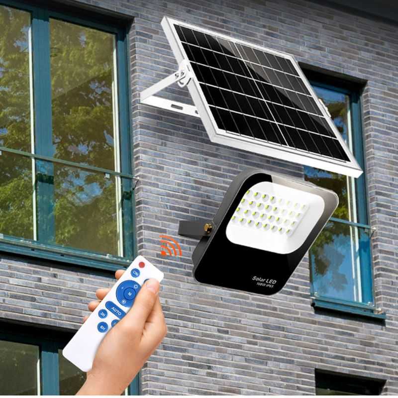 Proyector LED, 100W solar/con batería recargable + emergencia +