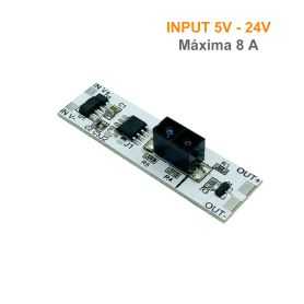Circuito sensor paso mano 5V-24V 100W max.8A