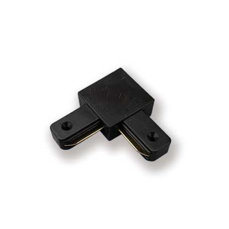 Conecetor unión L cuadrado para carril monofásico