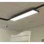 Plafon LED superficie 48W 30x120cm marco negro