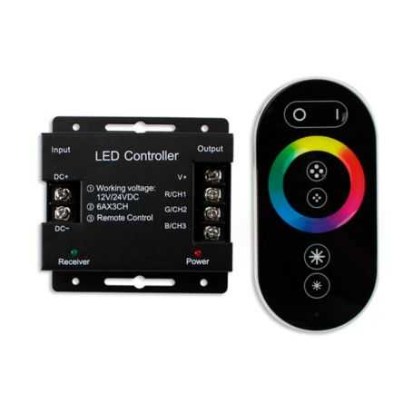 Controlador RGB 12-24V con mando tactil