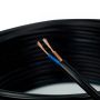 Cable redondo 2x0.5mm negro