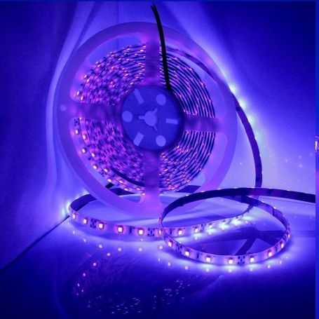 Tira LED 12V ultra violeta 5050-60D 14.4w/m