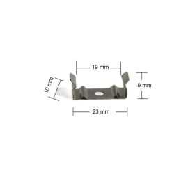Clip de sujeción 23x10x9mm, 10u