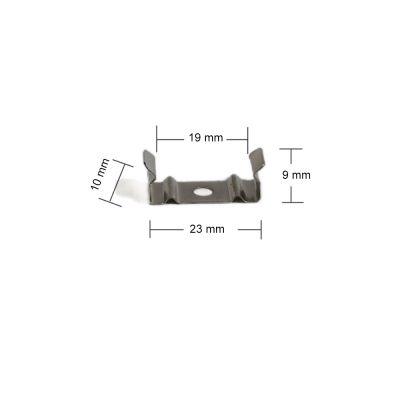 Clip de sujeción 23x10x9mm, 10u