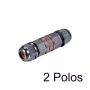 Conector de cable estanco ip68 de 2 polos 0.5-1.5mm²
