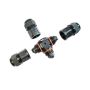 Conector de cable estanco T ip68 de 3 polos 0.5-1.5mm²