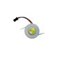 Mini downlight LED 1W de empotrar orientable