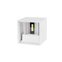 Aplique LED de pared 12W cubo ZF blanco