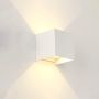 Aplique LED de pared 12W cubo ZF blanco