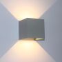 Aplique LED de pared 12W cubo ZF gris