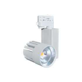 Foco LED 30W de carril trifásico blanco