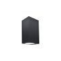 Aplique de pared GU10 exterior ES55 NEGRO