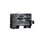 Conector foco al carril trifásico europeo, negro