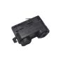 Conector foco al carril trifásico europeo, negro