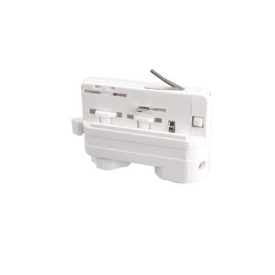 Conector foco al carril trifásico europeo, blanco