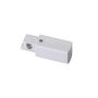 Conector inicio de carril trifásico, blanco