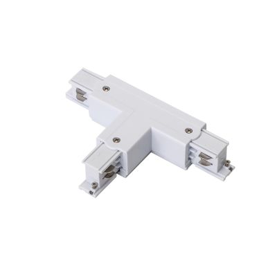 Conector T blanco para carril trifásico