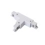 Conector T blanco para carril trifásico