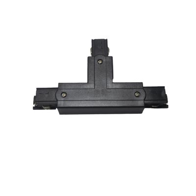 Conector T negro para carril trifásico