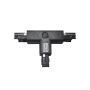 Conector T negro para carril trifásico