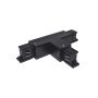 Conector T negro para carril trifásico