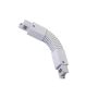 Conector flexible blanco para carril trifásico