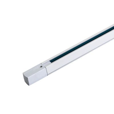 Carril trifásico 2 metros blanco con conector y tapa final