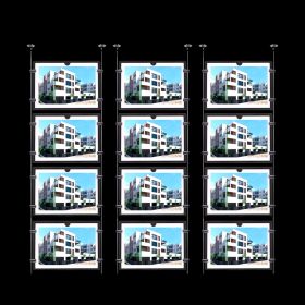 Cartel LED A4 horizontal para inmobiliaria