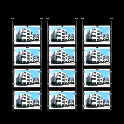 Cartel LED A3 horizontal para inmobiliaria