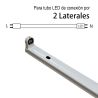 Soporte 120cm 2L para tubo LED T8 de conexión 2 lados
