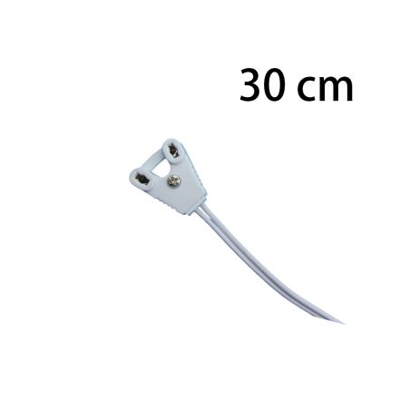 Cable portalámpara 30cm para tubos T8