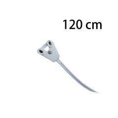 Cable portalámpara 120cm para tubos T8