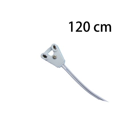 Cable portalámpara 120cm para tubos T8