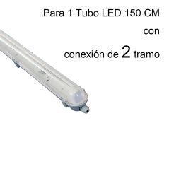 Pantalla estanca 150cm para 1 tubo LED de dos lateral