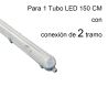 Pantalla estanca 150cm para 1 tubo LED de dos lateral
