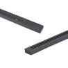 Carril monofásico F22 1m reforzado Negro