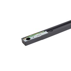 Carril monofásico F22 2m reforzado Negro