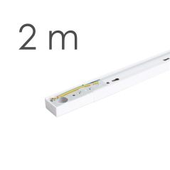 Carril monofásico F22 2m Blanco reforzado