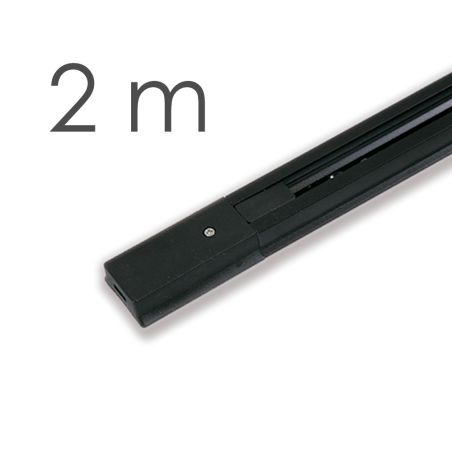 Carril monofásico T40 2m Negro eco