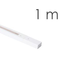 Carril monofásico F18 1m reforzado Blanco