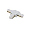 Conector unión tipo T para carril monofásico blanco