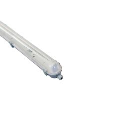 Pantalla estanca para 1 tubo LED de conexión dos lados