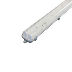 Pantalla estanca para 2 tubos LED de conexion un lado