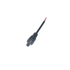 Cable DC 5,5*2,5mm Negro macho sin gancho
