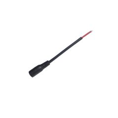 Cable DC 5,5*2,5mm Negro hembra sin gancho