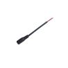 Cable DC 5,5*2,5mm Negro hembra sin gancho