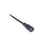 Cable DC 5,5*2,5mm Negro hembra sin gancho