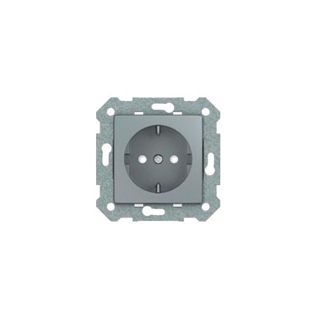 BJC Base de enchufe schuko color gris 23524-PL